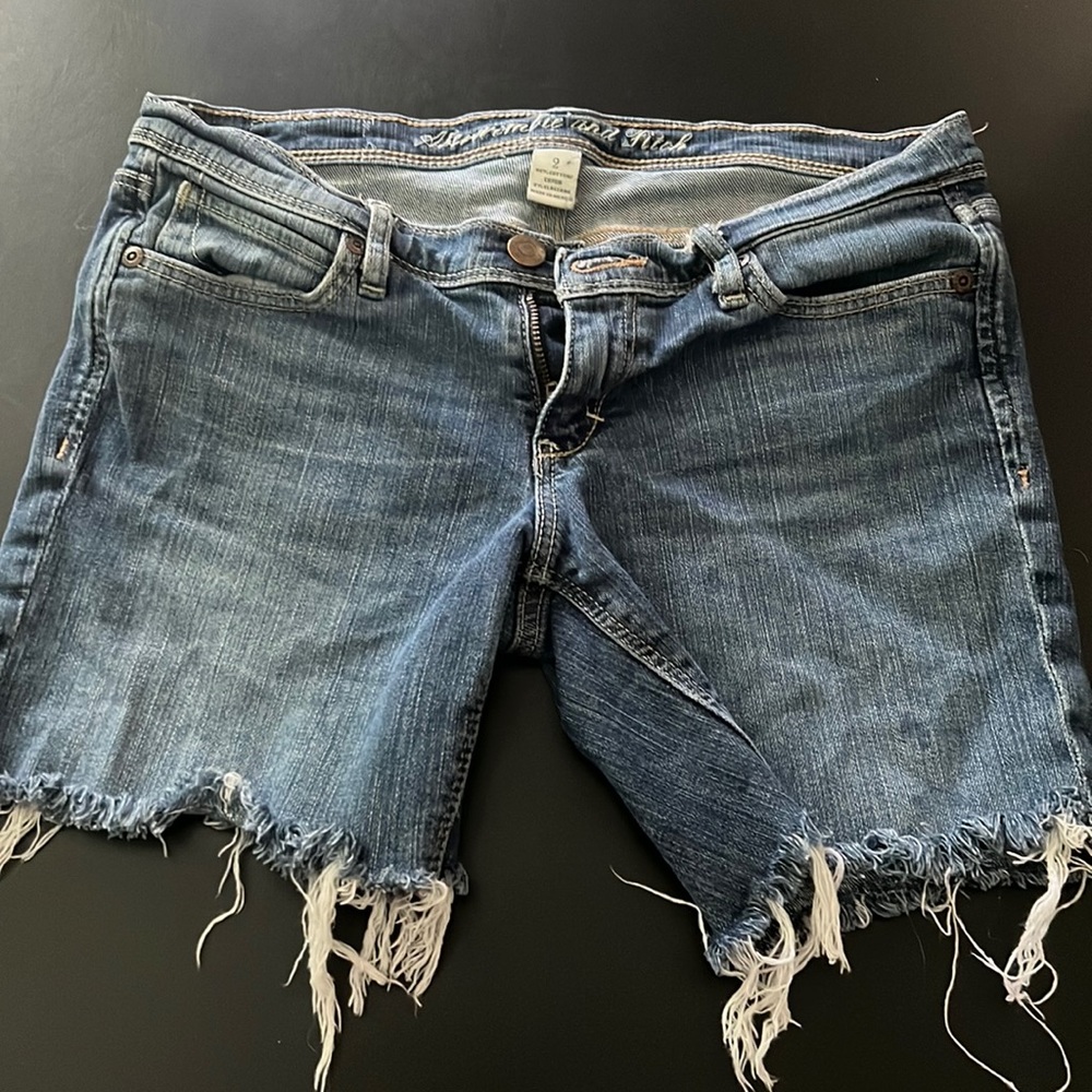 Abercrombie and Fitch size 2 distressed shorts.